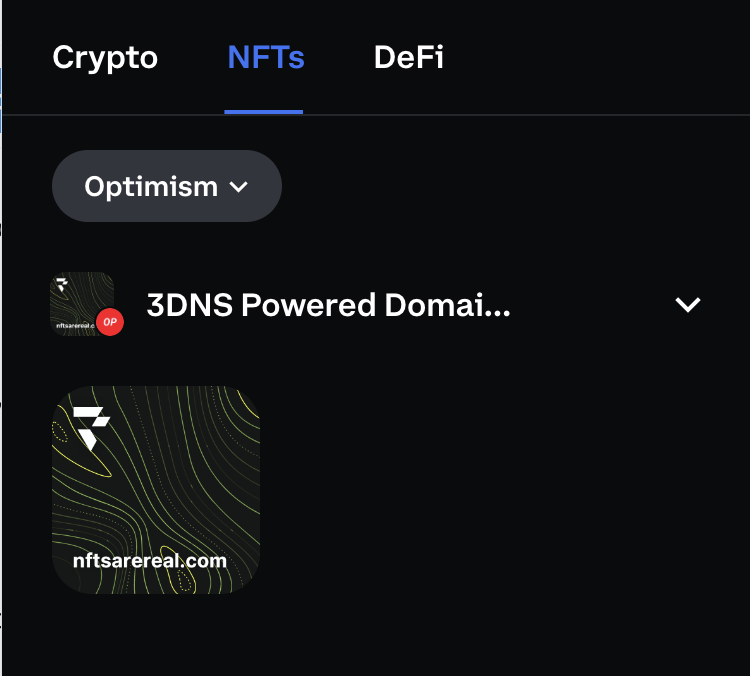 my 3dns wallet